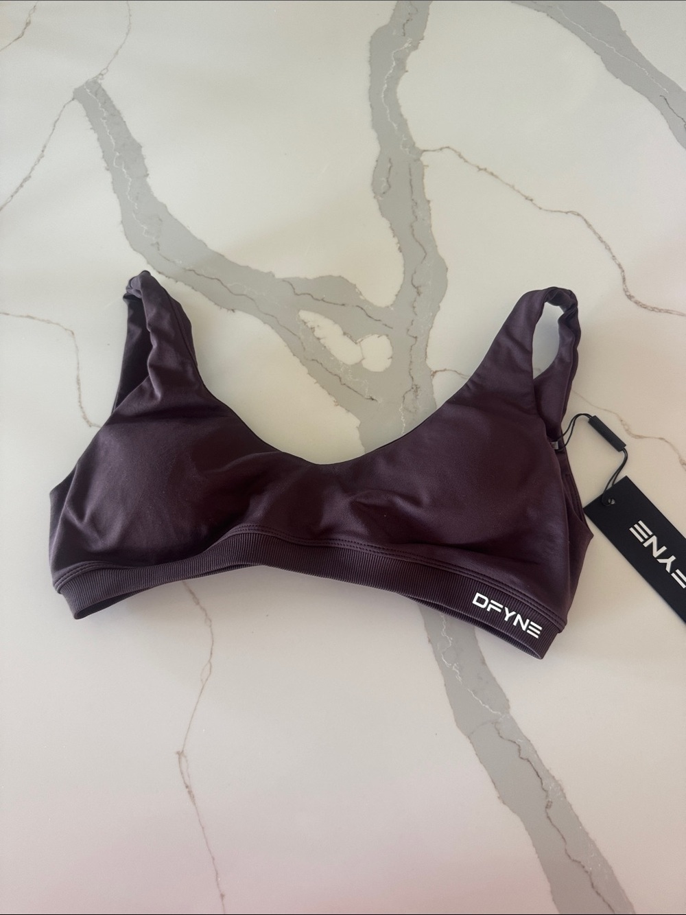 DFYNE Espresso Impact Scoop Back Bra